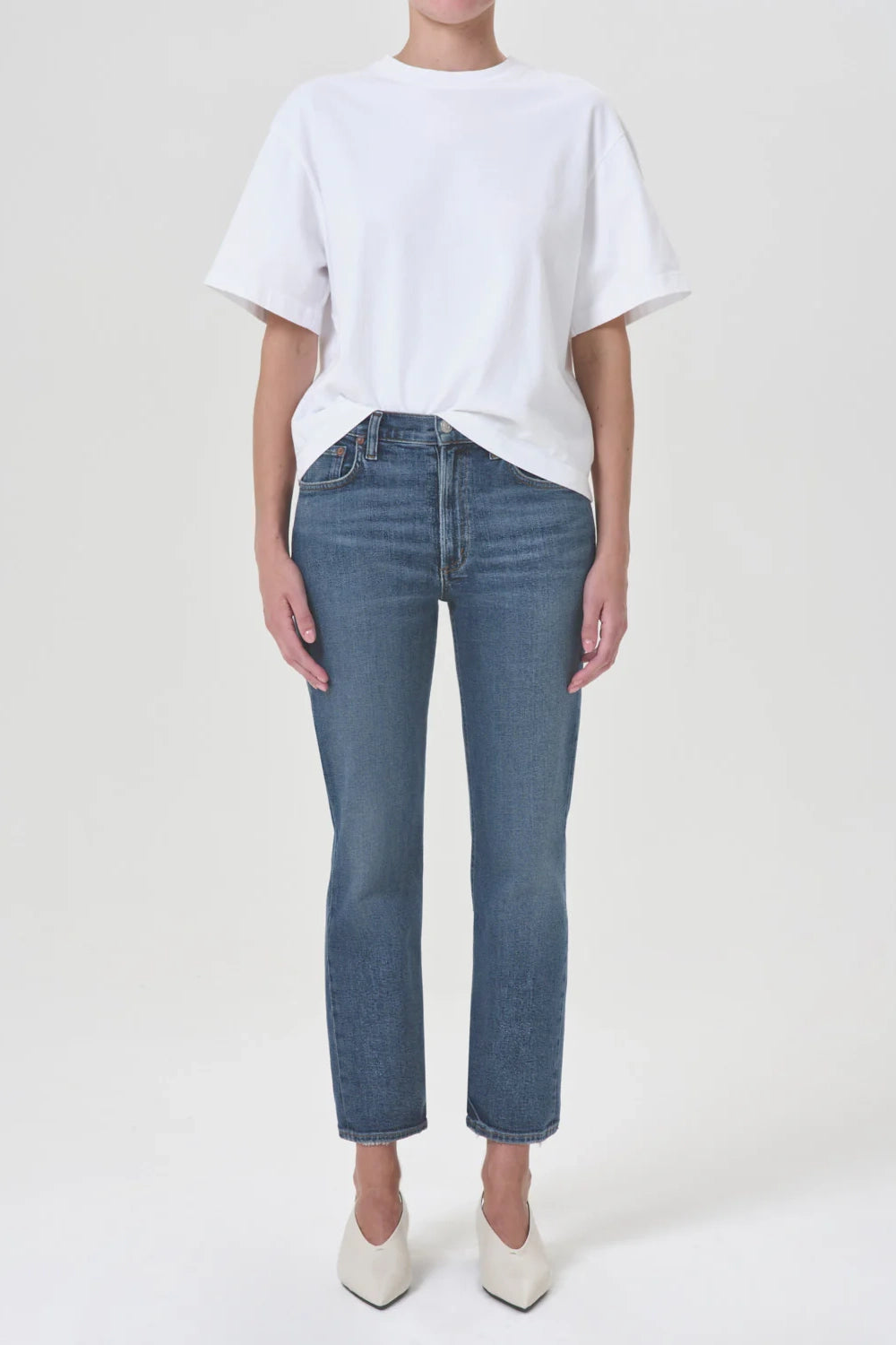 Race Mid Rise Straight Jean