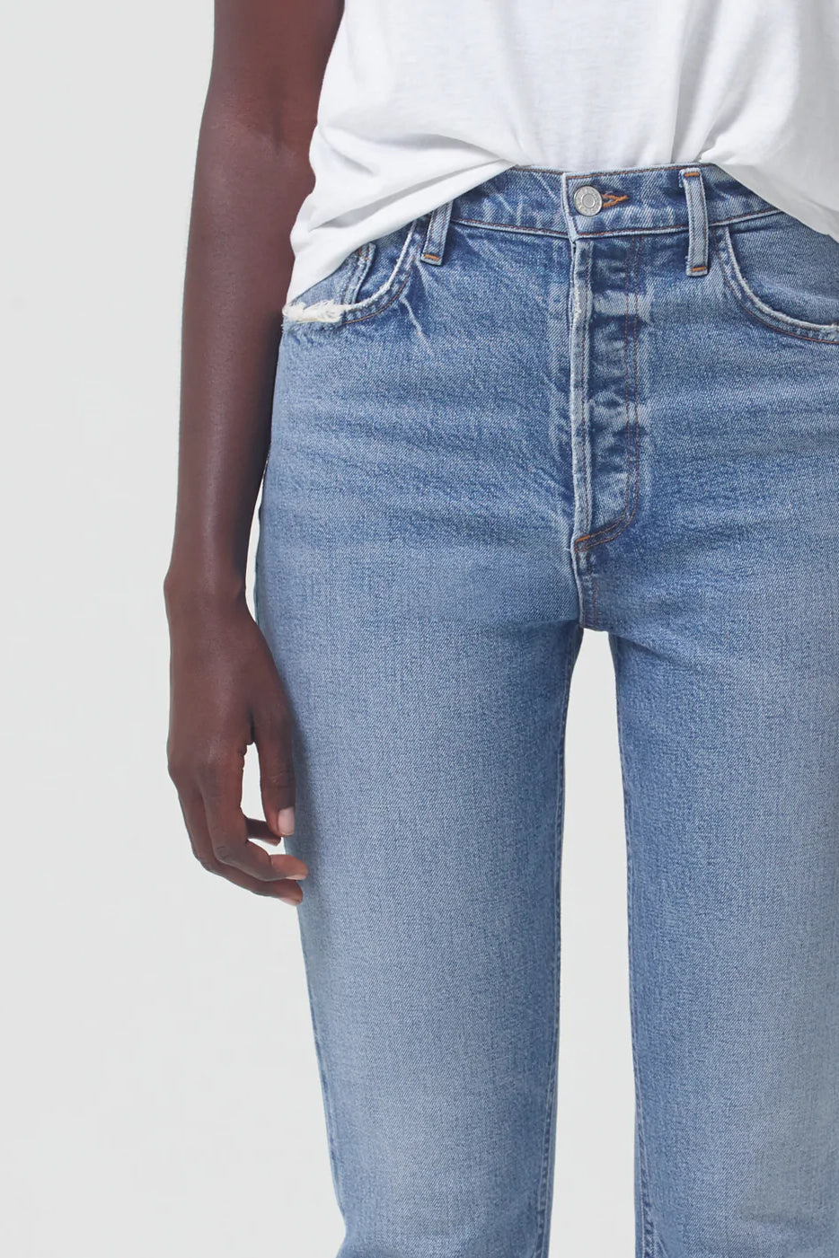 Slate Long High Rise Straight