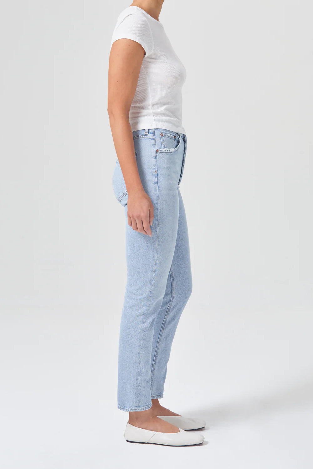 Slate Long High Rise Straight