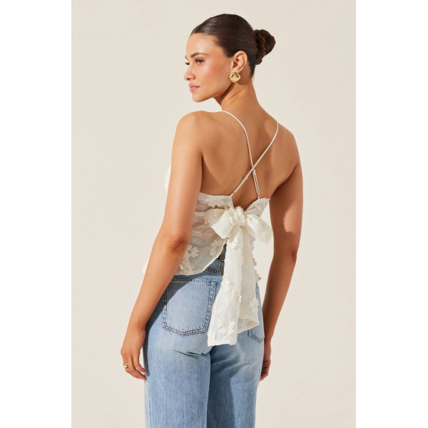 Violet Quantum Floral Top