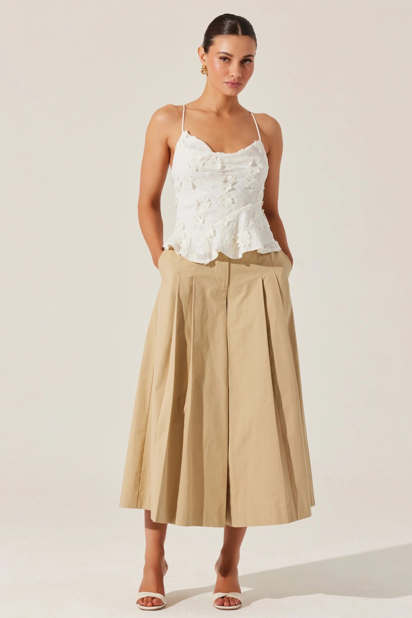 Violet Quantum Floral Top