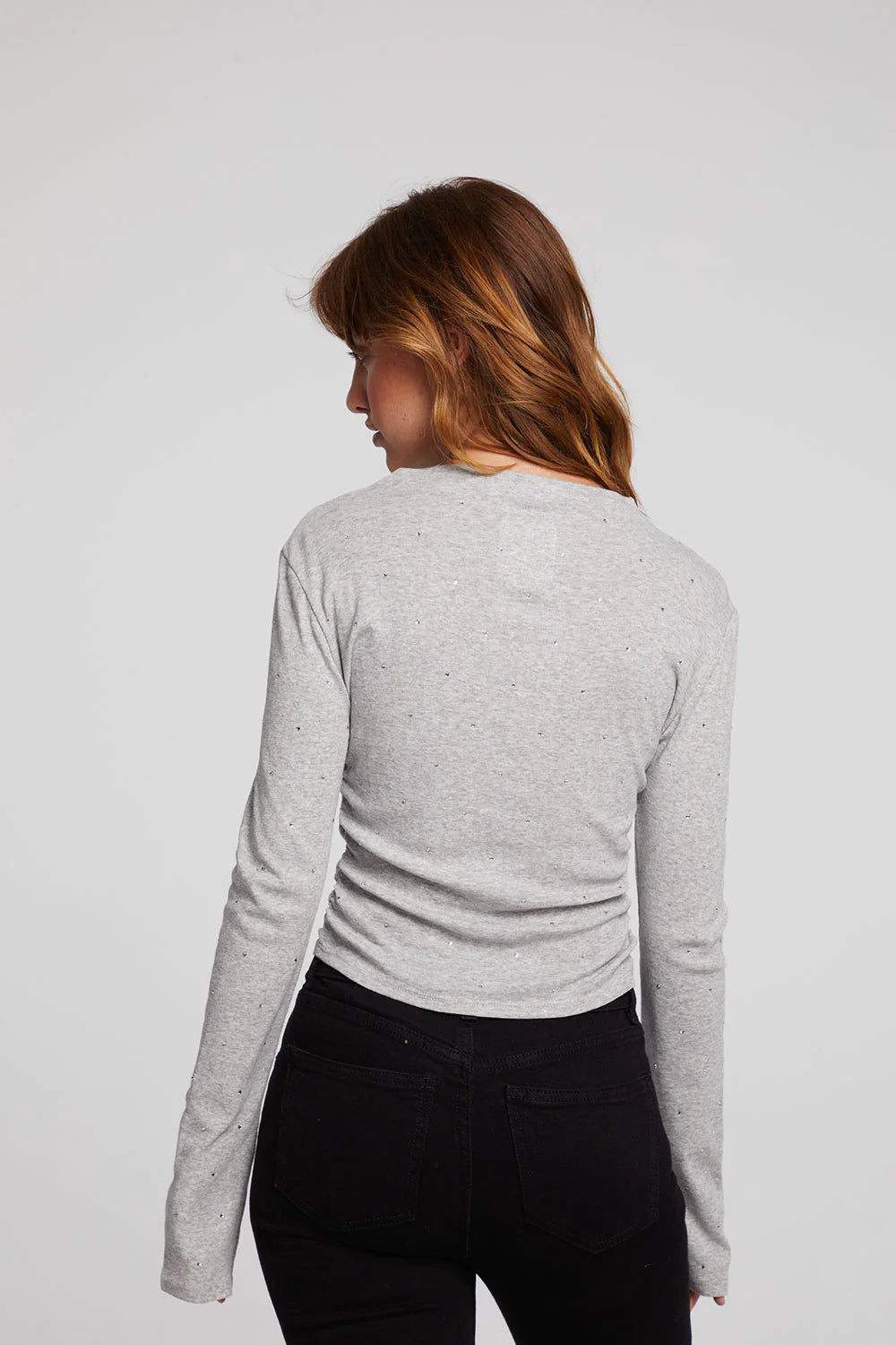 Thyme Pulse Shirred Top