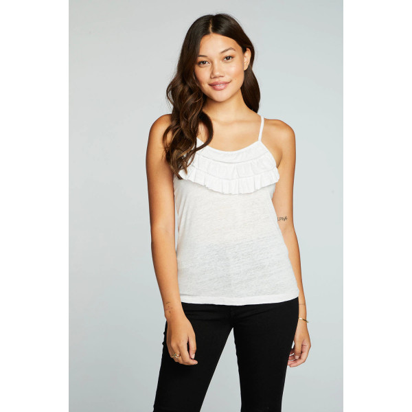 Amore Drift Ruffle Tank