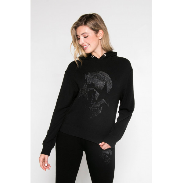 Vague Vibe Skull Hoodie Sweatshirt
