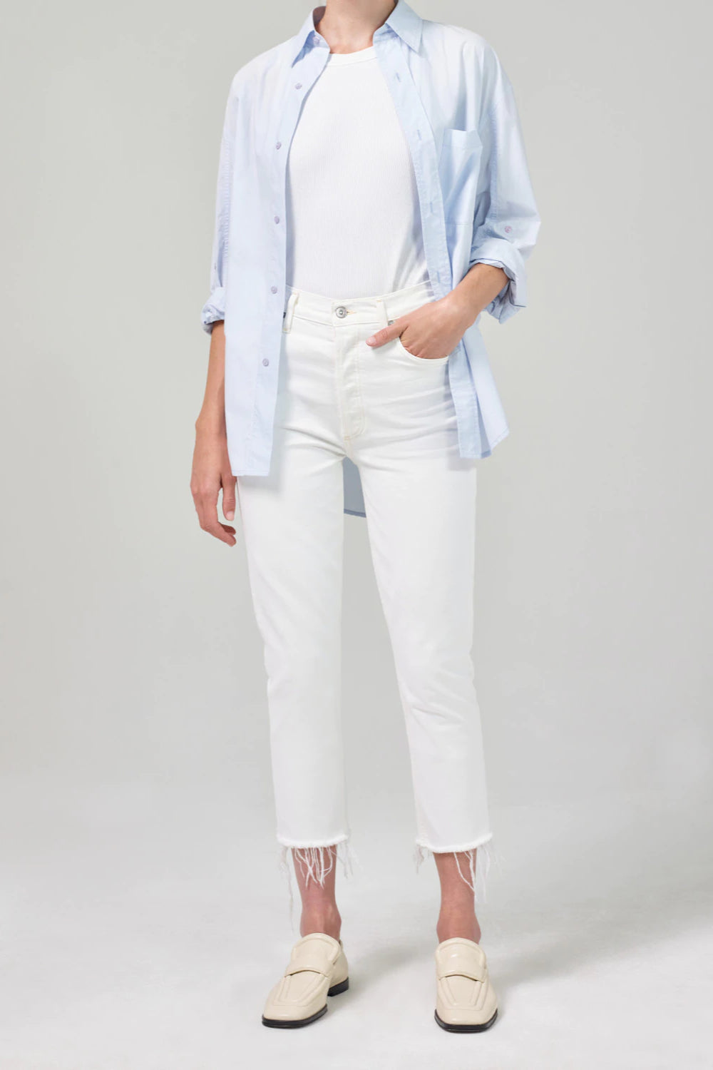 Fern High Rise Crop Straight