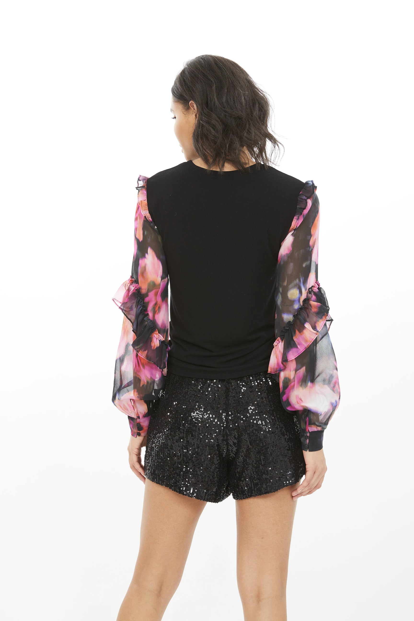 Glisten Floral Sleeve Top