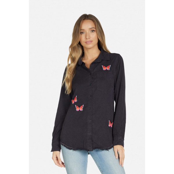 Clover Soie Butterfly Button Down