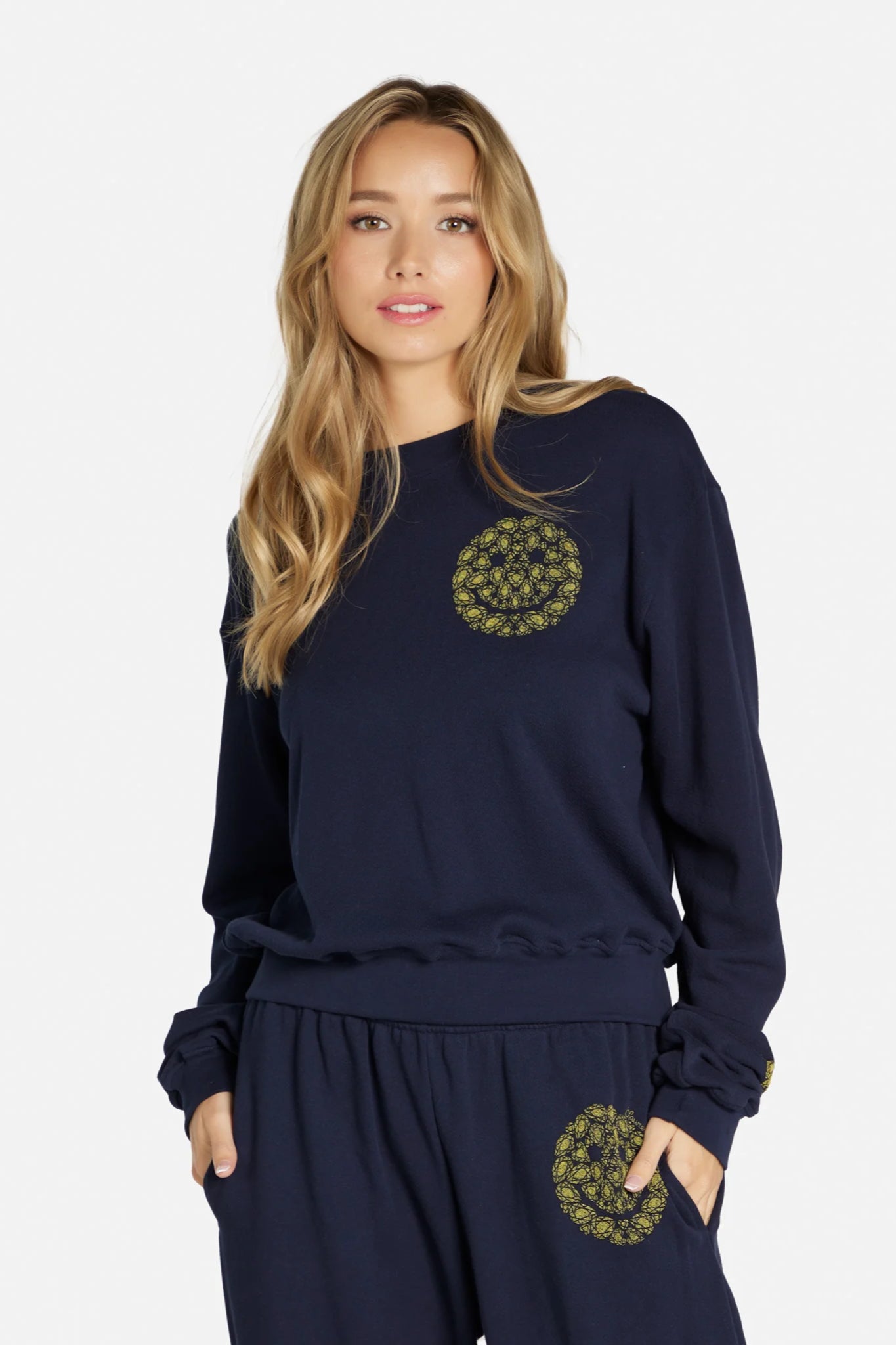 Castle Diamond Happy Face Sweat Shirt