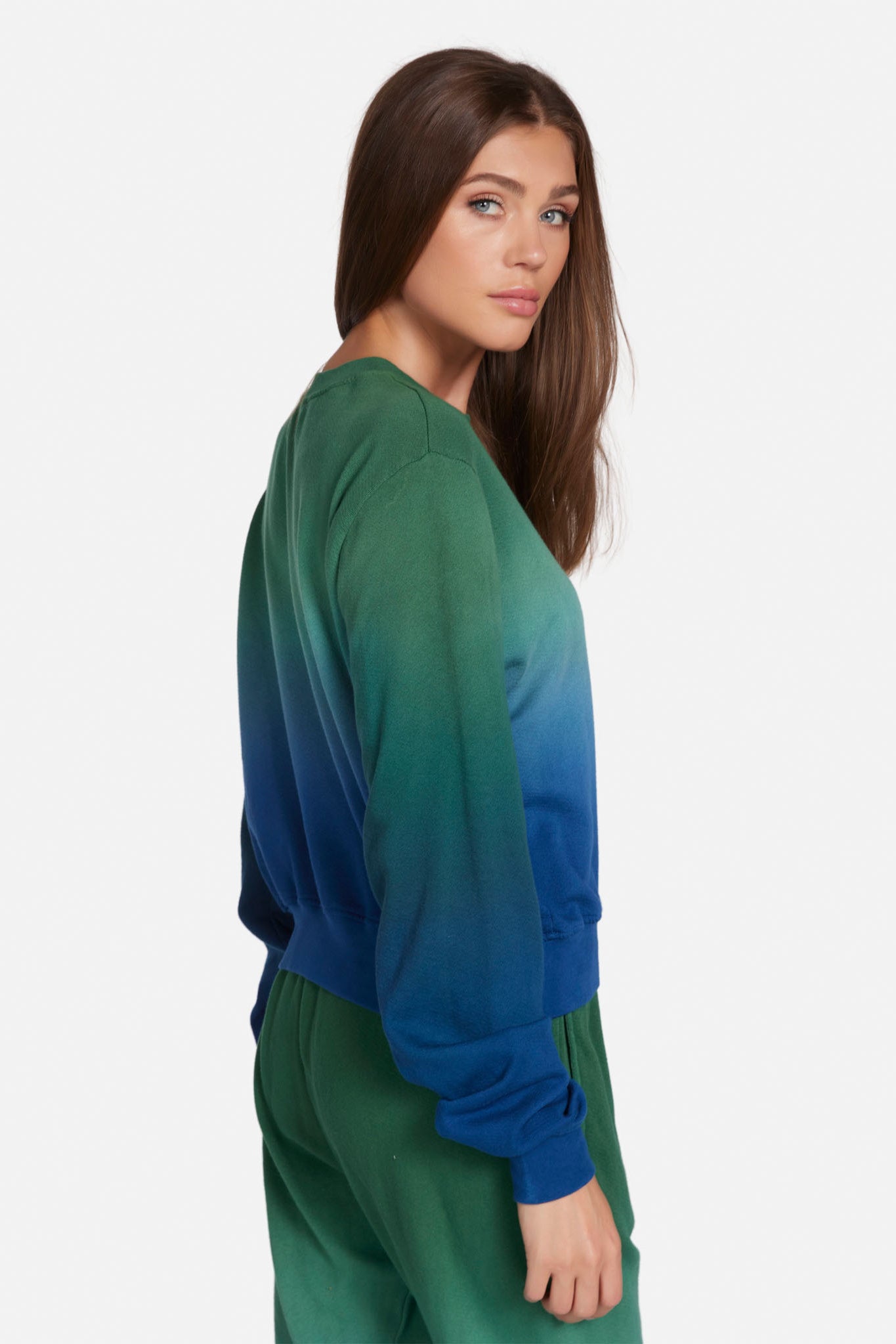 Valhalla Crop Ombre Sweatshirt