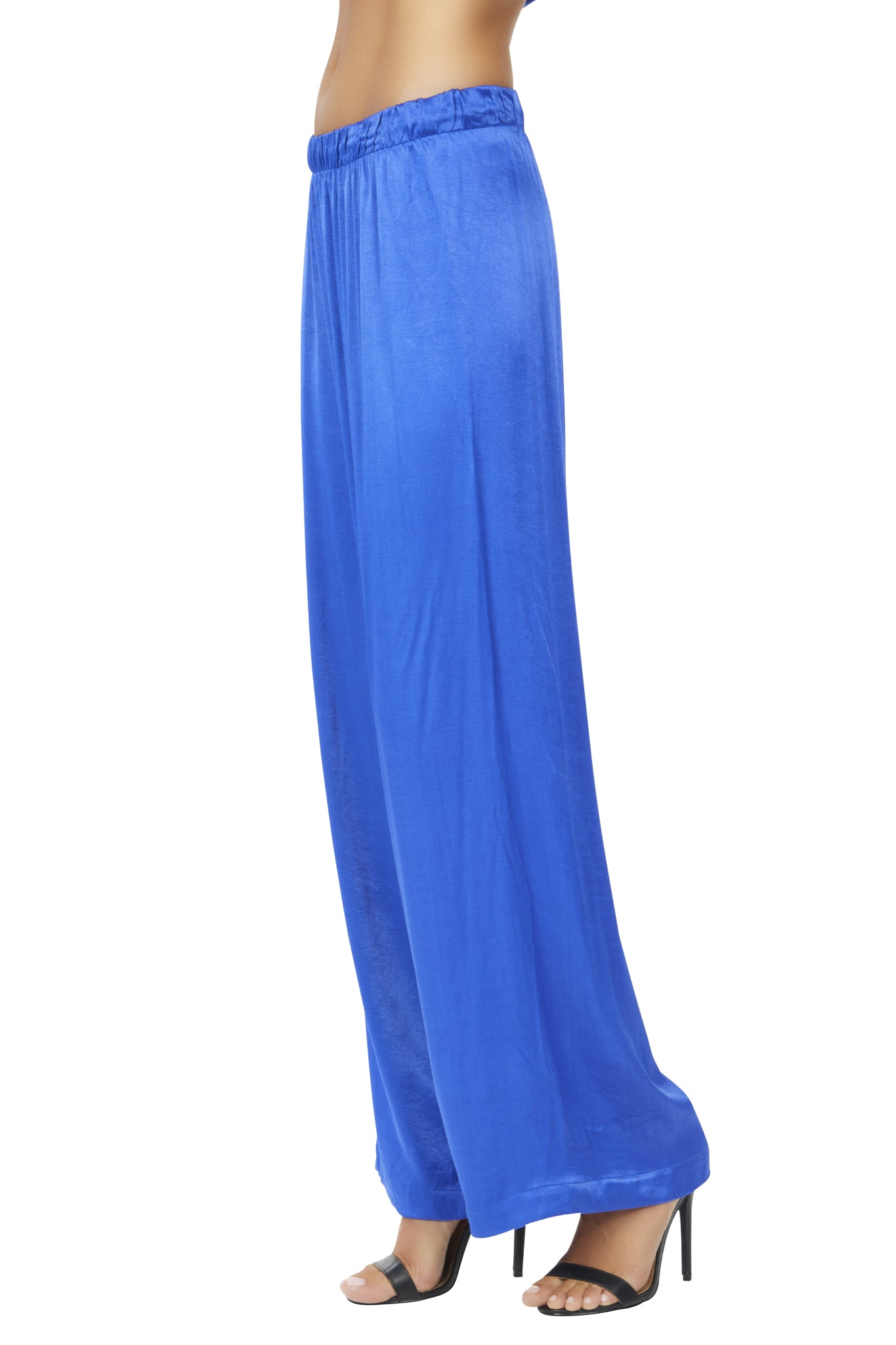 Platinum Paradox Satin Wide Leg Pant