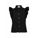 Cadencia Ruffle Button Top