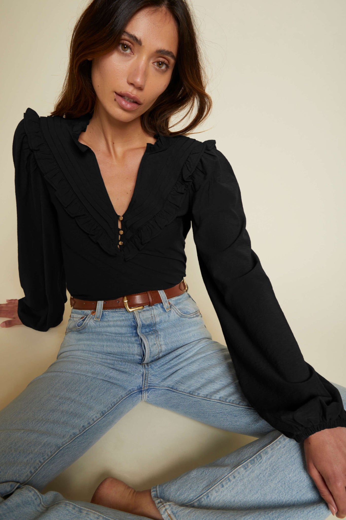 Ardore Glow Yoked Top