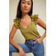 Esprit Ruffled Tank