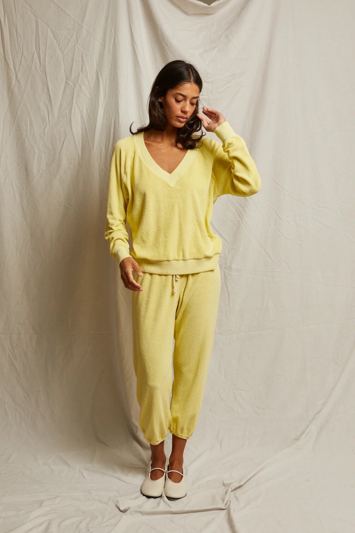 Bellezza Rush Terry V Neck Sweatshirt