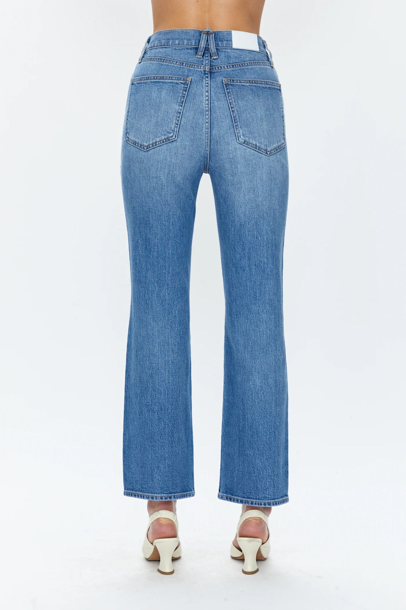 Silk Bloom High Rise Ankle Boot Cut