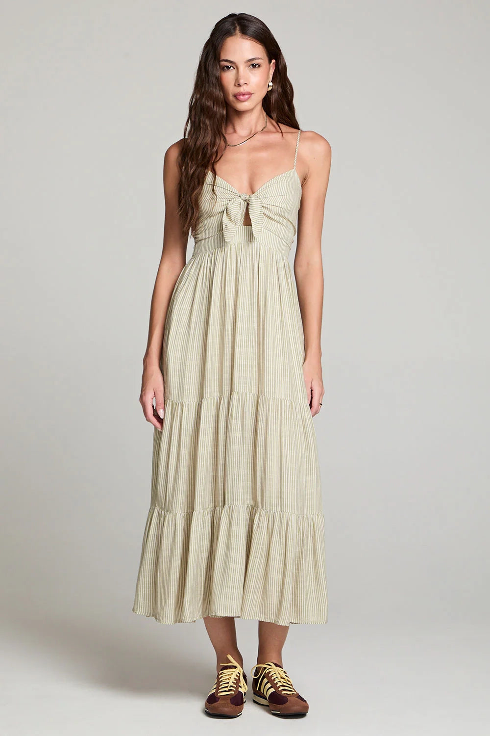 Énigme Midi Stripe Dress