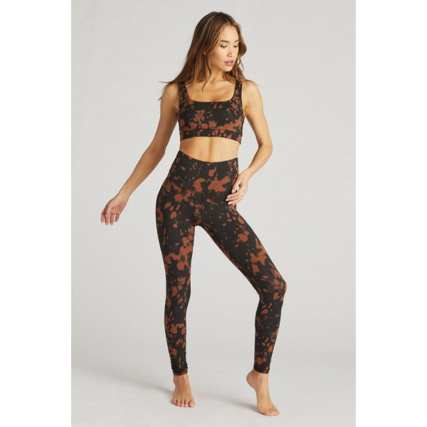 Burgundy Splatter Legging