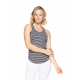 Shadow Racer Back Stripe Rib Tank