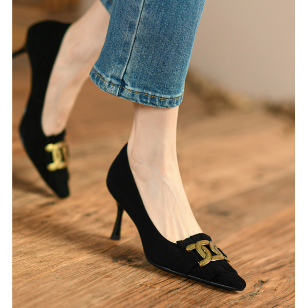 Chaleur Leather Heels