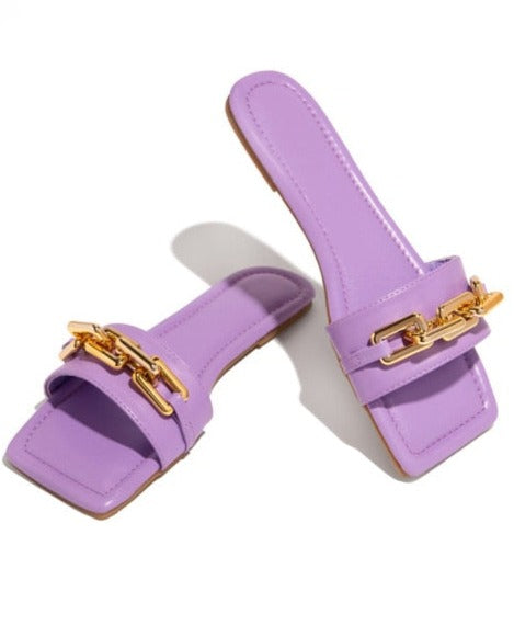 Glimmer Chain Slippers