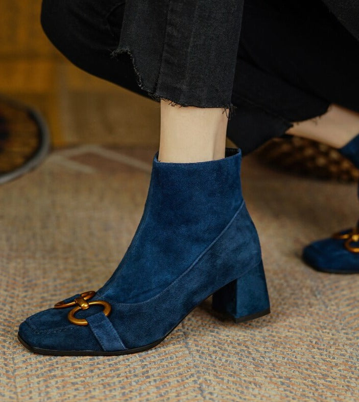 Gloria Leather Ankle Boots