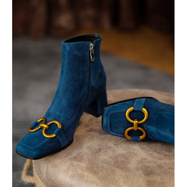 Gloria Leather Ankle Boots