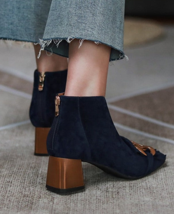 Haze Zipper Ankle Boots