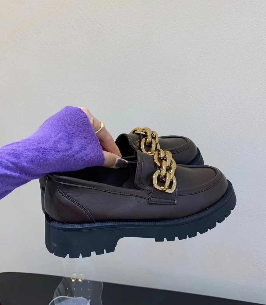 Fiore Metal Chain Loafers